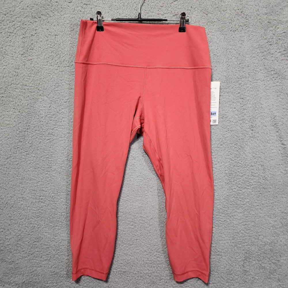 Lululemon Align High-Rise Stretch Crop 23" Jogger Women's Size 14 Pink Blush NWT